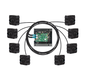 Eight Global Shutter Camera connected with Jetson AGX Orin&trade;